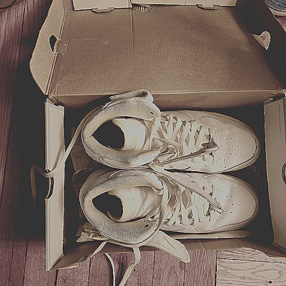 Airforce 1 mid 07, Nike sneakers. White, brand new- worn once.  Size 11.5